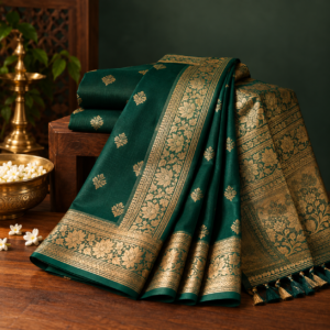 Red Bangalore Pure Cotton Saree (Copy)